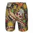 thumbnail image 2 of Men Beach Short Quick-drying Swimming Trunk Day Of Dead Swimwear Swimsuit Bathing Shorts, 2 of 6