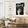 thumbnail image 5 of Elephant Stock Vintage Cheers Sign Wall Art - Vertical Multi Panel Canvas - Dining Room Wall Decor - Inspirational And Typography Multi Panel - Gray And Orange Decor - 28" x 45", 5 of 8