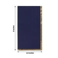 thumbnail image 3 of Efavormart 50 Pack Navy Blue Soft 2 Ply Dinner Paper Napkins with Gold Foil Edge, Disposable Party Napkins, 3 of 5