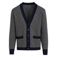 thumbnail image 5 of Mens Sweater Knit Tops Blouse Men Autumn Winter Outdoor Daily Casual Long Sleeve Pullover Knitwear, 5 of 6