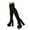Black, variant on Chenyee Womens Platform Over The Knee Boots Chunky High Heel Side Zipper Suede Dress Booties