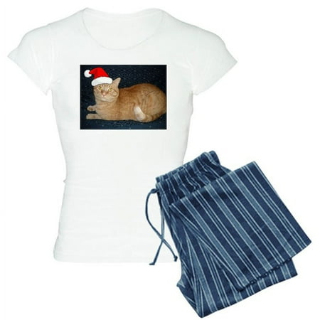 

CafePress - Christmas Orange Tabby Cat Pajamas - Women s Light Pajamas