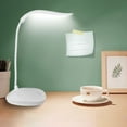 thumbnail image 5 of LED Desk Lamp Table Lamp Reading Lamp with USB Charging Port, Flexible Gooseneck Table Lamp Eye Caring lamp for Bedside Office Study Drafting, Sensitive Control (White), 5 of 5