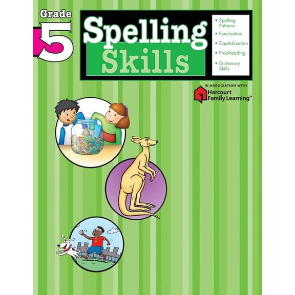 Flash Kids Harcourt Family Learning Spelling Skills: Grade 5 (Flash Kids Harcourt Family Learning), (Paperback)