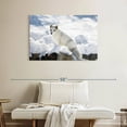 thumbnail image 2 of Elephant Stock Arctic Fox Wall Art - Horizontal Canvas Wall Art - Living Room Wall Decor - Animal Canvas - Gray And Blue Decor - 39" x 26", 2 of 8