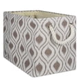 thumbnail image 1 of Design Imports CAMZ10034 Bac de Rangement Rectangulaire en Polyester Ikat 17.5 x 12 x 15 Po, Pierre - Grand, 1 of 2