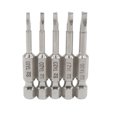 thumbnail image 1 of Hex Queue Magnétique Triangle Tête Tournevis Embouts Ensemble S2 Acier 5pcs 50mm 6.35mm, 1 of 3
