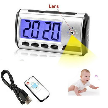 - Spy Camera Alarm Clock Micro Hidden Nanny Cam Motion Detection Mini DV DVR Video Small Digital Alarm