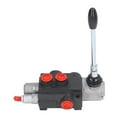 thumbnail image 2 of Hydraulic Flow Control Valve Kit 1 Spool Double Acting with Adjustable Relief Bar Control Handle Tractor Accessory, 2 of 5