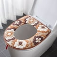 thumbnail image 3 of Anckoeil Zipper Model Toilet Seat Household Embroidery Sitting Washer Toilet Seat Cover Cute Washer Universal Toilet Seat, 3 of 6