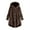 Coffee, variant on LEAVINGSUO Womens Fashion Winter Coats for Women Women Plus Size Button Plush Tops Hooded Loose Cardigan Wool Coat Winter Jacket Wine XXXXL