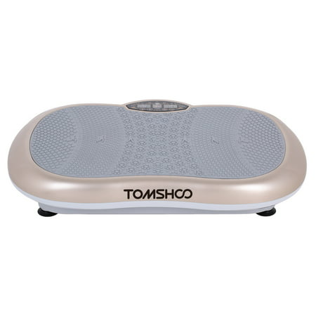 TOMSHOO Touchscreen LCD Body Vibration Platform Fitness Vibration Plate Machine Workout Trainer Hips Muscle Weight Loss Exercise