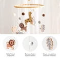 thumbnail image 4 of Baby Mobile for Crib, Crib Nursery Mobile for Boys Girls, Boho Animals Nursery Decor Soothe Toy Baby Shower Set for Infant Bedroom Hanging Decoration Toy, 4 of 7