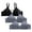 Black, variant on 3 Pack Bra for Small Breasted Women No Wire Push Up Padded Support Full Coverage Comfortable Soft Tshirt Bras