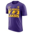 thumbnail image 2 of Men's-Nike Purple Los Angeles Lakers Courtside This Is Our Year T-Shirt, 2 of 3