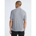 thumbnail image 3 of Free Assembly Men's Textured Tipped Polo Shirt with Short Sleeves, Sizes S-3XL, 3 of 5