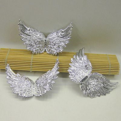 Glitter Silver Dragon headdress and black feather high collar backpack