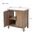 thumbnail image 2 of Harper & Bright Designs 30" Wood Bathroom Vanity with Single Sink, Combination Under Counter Sink, Bathroom Storage Cabinet with Soft Closing Door, Wood, 2 of 15
