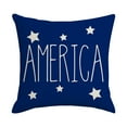 thumbnail image 2 of Boovnll 4th of July Pillow Covers 18x18 - Red White Blue Stars Stripe Flag Throw Pillow Covers, Patriotic Pillow Covers for Memorial Day Home Sofa Couch Decor, 4th of July Decorations, 2 of 5