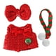thumbnail image 1 of Conjunto de atuendo de muñeca navideña, decoración, accesorios fotográficos navideños DIY, fiesta de cumpleaños Lazo, 1 of 9