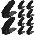 thumbnail image 3 of 10 Uds. Apilador de zapatos ranura de soporte para calzado Zapatero de doble capa para armario del hogar, 3 of 7