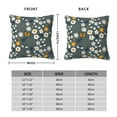 thumbnail image 6 of Wukai Flowers and Bee Premium Polyester Fleece Pillow Covers with Hidden Zipper Closure,Luxuriously Soft and Durable-12"x12", 6 of 7