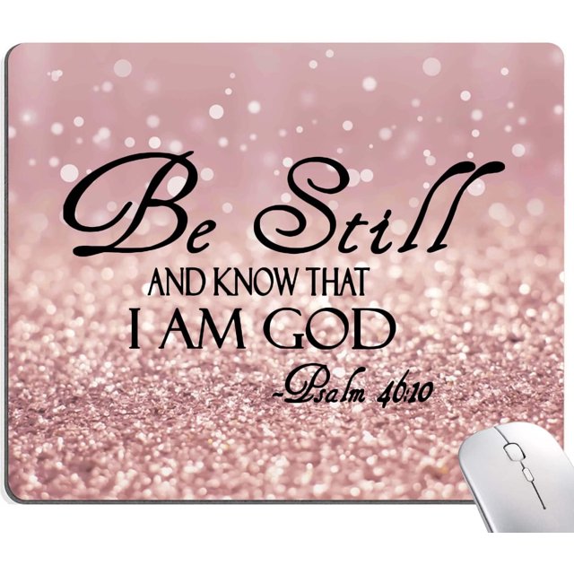 Mouse Pad, Premium-Textured Mouse Mat, Non-Slip Rubber Base Mousepad for Laptop, Computer & PC,9.5×7.9 in,Bible Be Still