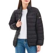Alpine Swiss Amy Womens Puffer Jacket Insulated Water Resistant Lightweight Down Alternative Packable Coat Zippered Pockets
