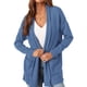 thumbnail image 3 of Suéter PRETTYGARDEN Cardigan Largo Abierto Azul XXL, 3 of 5