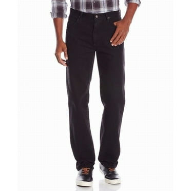 Wrangler Authentics Men's Classic 5-Pocket Regular Fit Cotton Jean, Black, 36W x 32L