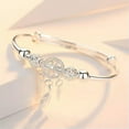 thumbnail image 5 of K-KED Fashion Silver Cross Cuff Bracelet Men Adjustable Stainless Steel Bangle Jewelry-#13, 5 of 7