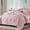 Pink, variant on Davulos Comforter Set Twin Size 5 Pieces ,Bed in a Bag All Season Bedding Comforter Sets,Black