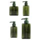 thumbnail image 1 of Paquete de 4 dispensadores de bomba de loción, dispensador de jabón líquido, dispensador de espuma cuadrado recargable de plástico, 100ml + 150ml + 250ml + 450ml, 1 of 7
