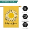 thumbnail image 5 of Hello Sunshine House Flag Summer Sunflower Bee Yard Flags 28 x 40 inch Double Sided Spring Summer Decor Seasonal Outdoor Decoration (HF-N), 5 of 6