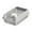 Grey, variant on Stainless Steel Cat Litter Box, Non Stick Metal Litter Tray for Indoor Car Living Room, Easy Clean Cat Toilet with High Side, 15.7 x 11.8 x 7.1 Inches