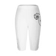 thumbnail image 4 of GHSOHS Leggings for Women Yoga Pants Postpartum Leggings Tummy Control Jeggings Tights High Waist Capri Leggings for Women Summer Beach Pants Casual Exercise Stretch Leggings Hollow Cropped Pants,2XL, 4 of 4