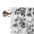 thumbnail image 5 of Kitchen Curtains 45 Inches length, Black Gray Fruit Window Treatment Curtain Drapes, Vintage Plant Nature Botanical Flower Lightweight Window Panels for Living Room Bedroom, 52"x45", 2 Panels, 5 of 7