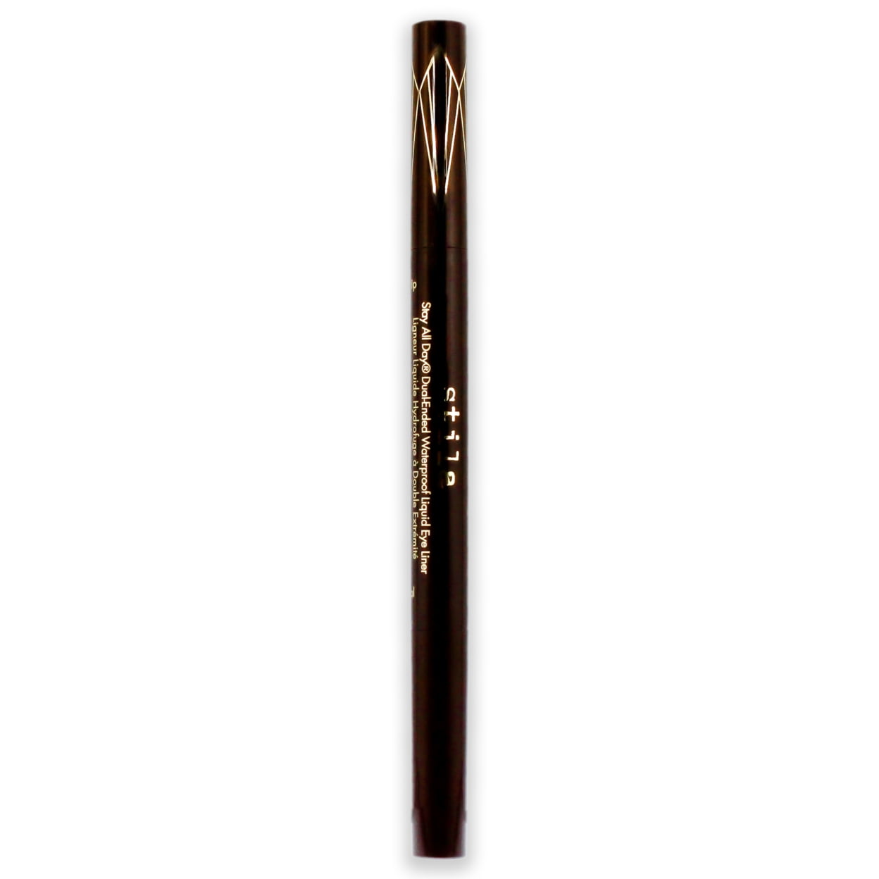 Stay All Day Dual-Ended Waterproof Liquid Eye Liner - Dark Brown by Stila for Women - 0.033 oz Eyeliner