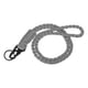 thumbnail image 3 of Uxcell Cinta de cuello Paracord con llavero trenzado fuerte, con clip y anillo para llaves gris, 3 of 5