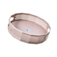 thumbnail image 1 of Xingzhi Anti-Skid Turntable Spice Rack Bathroom Storage Organizer Container Tray Pink L 1Set, 1 of 6