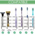 thumbnail image 2 of Linkidea Stainless Steel Corner Wall Mount Toothbrush Holders for Bathroom, 3 Solt Self Adhesive Triangle Corner Shower Shelf for Tile Wall, Electric Toothbrush Toothpaste Organizer (Pearl Nickel), 2 of 6