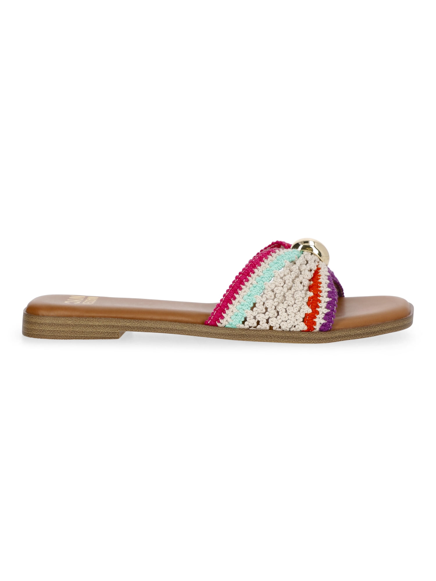 Madden NYC Women's Crochet Slide Sandals