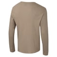 thumbnail image 3 of Men's Colosseum  Tan Boston College Eagles Great Outdoors Henley Long Sleeve Shirt, 3 of 3