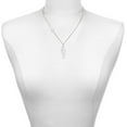 thumbnail image 2 of Delight Jewelry Silver-tone Large White Enamel Angel Wing - Silvertone Class of 2026 Delicate Bar Necklace, 18.75", 2 of 4