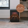 thumbnail image 6 of Modern Ember Portable Rolling Infrared Space Heater in Black Oak, 6 of 9
