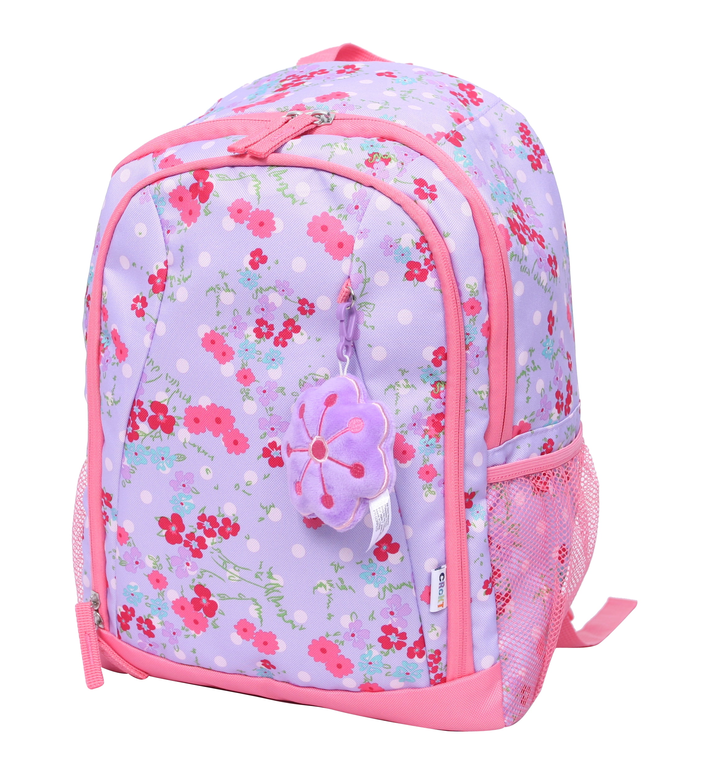 CRCKT Kids Young Girls 15-inch School Backpack with Plush Dangle ...