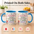 thumbnail image 4 of Teacher Coffee Mug, Teacher Helps Every Child Bloom Cup, Floral Classroom Gift for Women, Appreciation Present, Ceramic 11 Oz Mug, 4 of 4