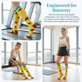 thumbnail image 2 of NICELF Compression Socks for Women & Men, 20-30 mmHg Knee High Stockings, 4 Pairs Support Circulation Socks for Nurse, Travel, Athletic, Cycling, 2 of 8