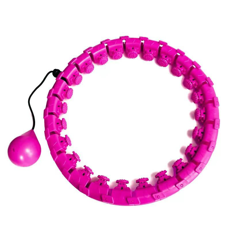 Smart Hula Ring Hoops 24 Knots Purple Weighted Hoop for Adults