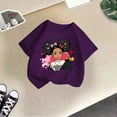 thumbnail image 4 of Toddler Girls Kid Cute Graphic Crewneck Short Sleeve Tee Summer Casual T Shirt Clothes Size 3-4T, 4 of 4